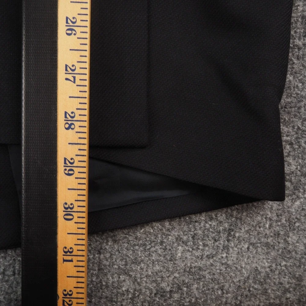 Armani Collezioni Blazer Mens 44R Black Wool Italy Two Button Luxury Sport Coat